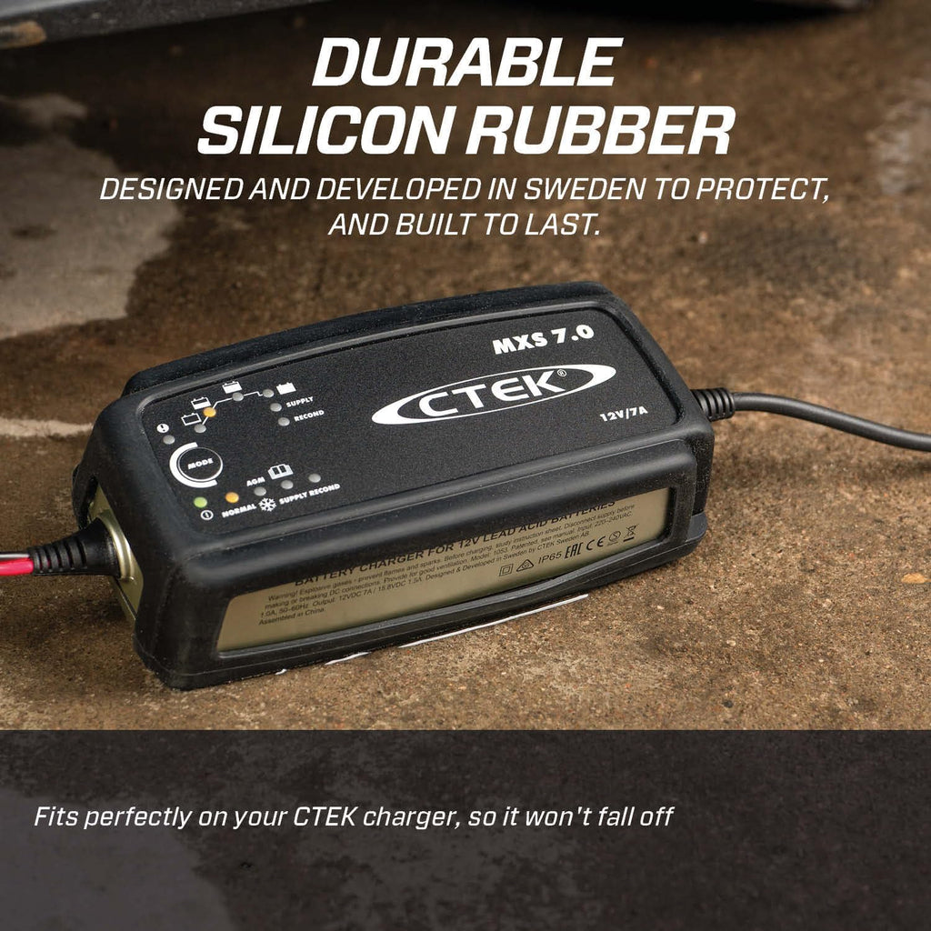 ctek bumper 100, protects your ctek battery charger, side view