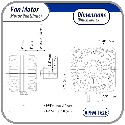 Appli Parts APFM-162E 16W refrigeration condenser and evaporator motor 220V