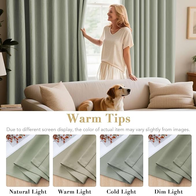 H.VERSAILTEX Blackout Curtains for Bedroom/Living Room, Length