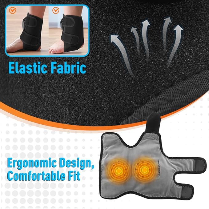2-Pack Cordless Foot Massager for Neuropathy, Foot and Ankle Massager, Ankle