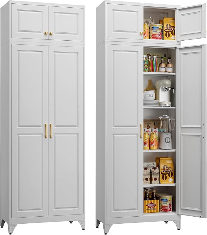 Kitchen Pantry Storage Cabinets, Utility Kitchen Cupboard, Large Steel Cabinets
