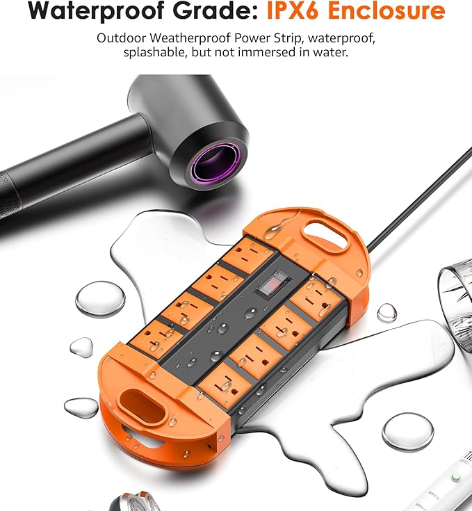 CCCEI Outdoor Power Strip Weatherproof