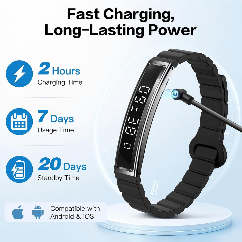 smart bracelet for women & men, health activity on a desk or shelf