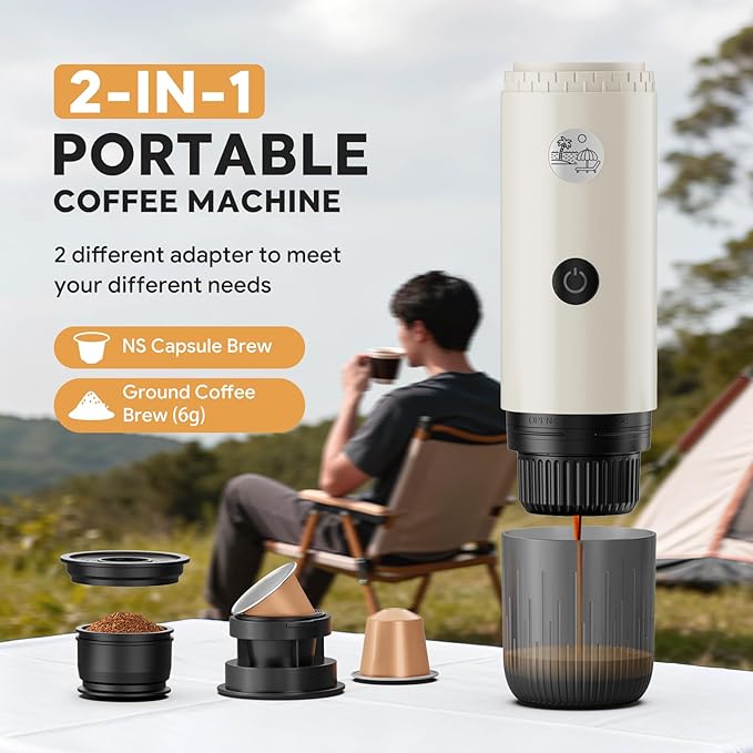 Portable Espresso Machine, Travel Coffee Maker