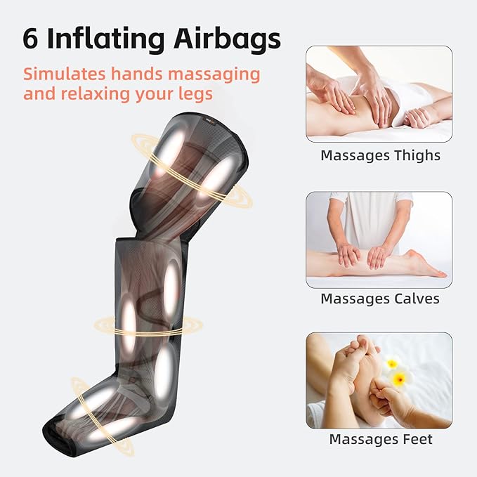 SHINE WELL Leg Compression Massager, Air Compression Massager
