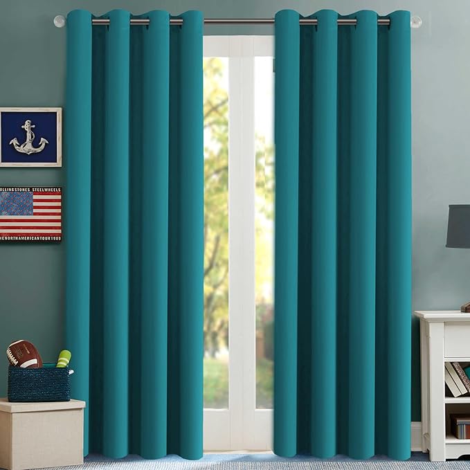 H.VERSAILTEX Blackout Thermal Insulated Solid Room Darkening (Set of 2)