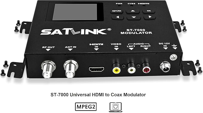 SatLink ST-7000 HDMI to RF Digital Modulator/Encoder Delivers 1080p HDMI Video