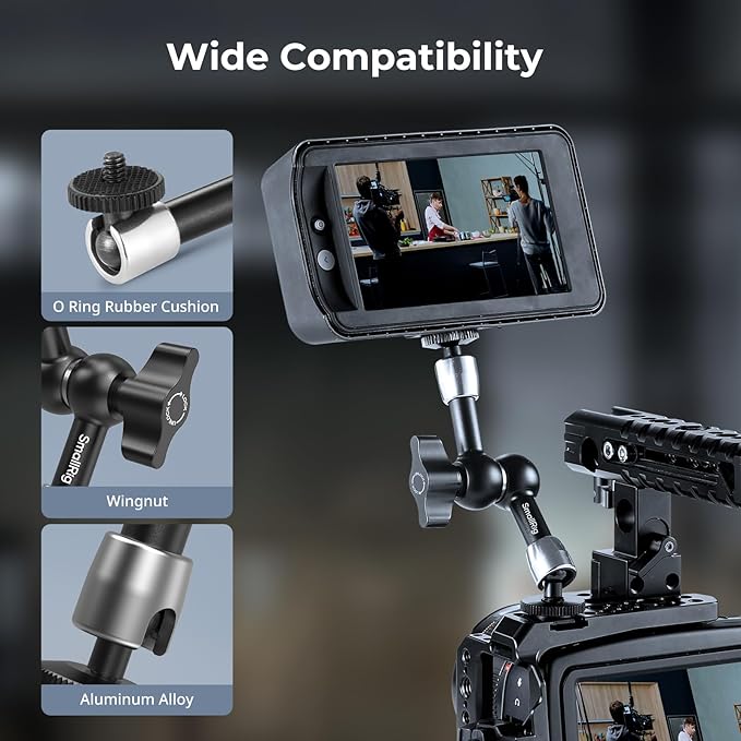 SMALLRIG 5.5-inch Magic Arm 2-Pack, Articulating Adjustable Friction Arm Mount