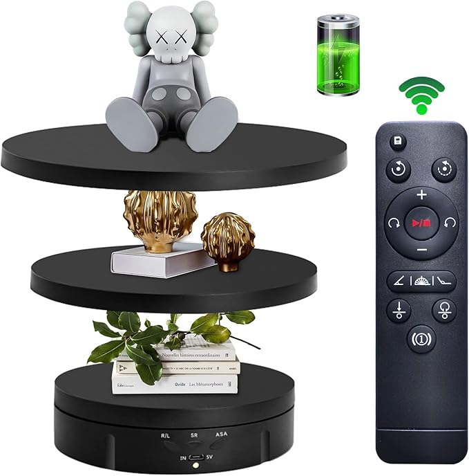 JAYEGT 3 in1 Motorized Rotating Display Stand