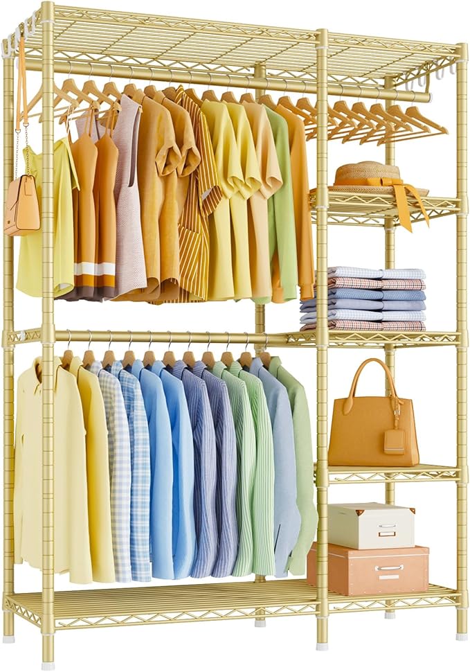 Ulif F2 Clothes Rack, 5 Tiers Heavy Duty Garment Rack
