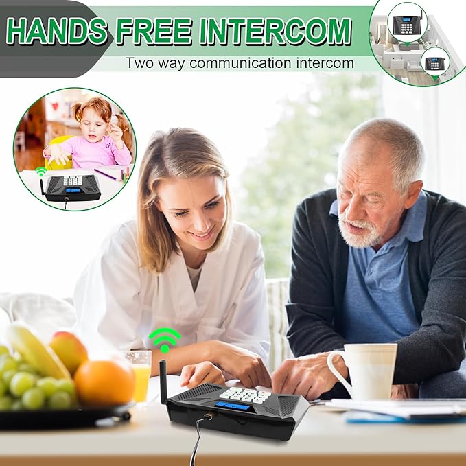 SANZUCO Intercoms Wireless for Home Upgraded, 5300ft Full Duplex Intercom
