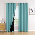 ChrisDowa 100% Blackout Curtains 90 inch Long