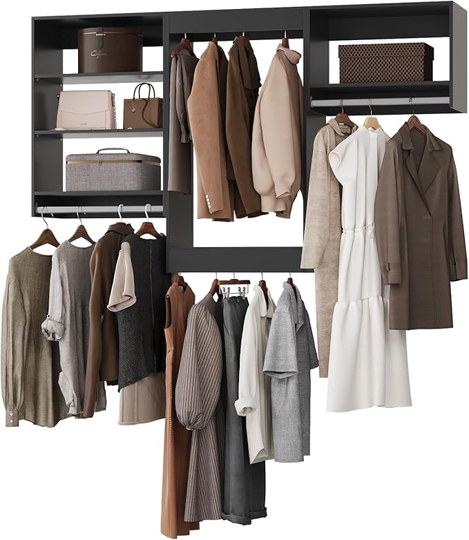 Modular Closet System, Wood Tower Closet Storage