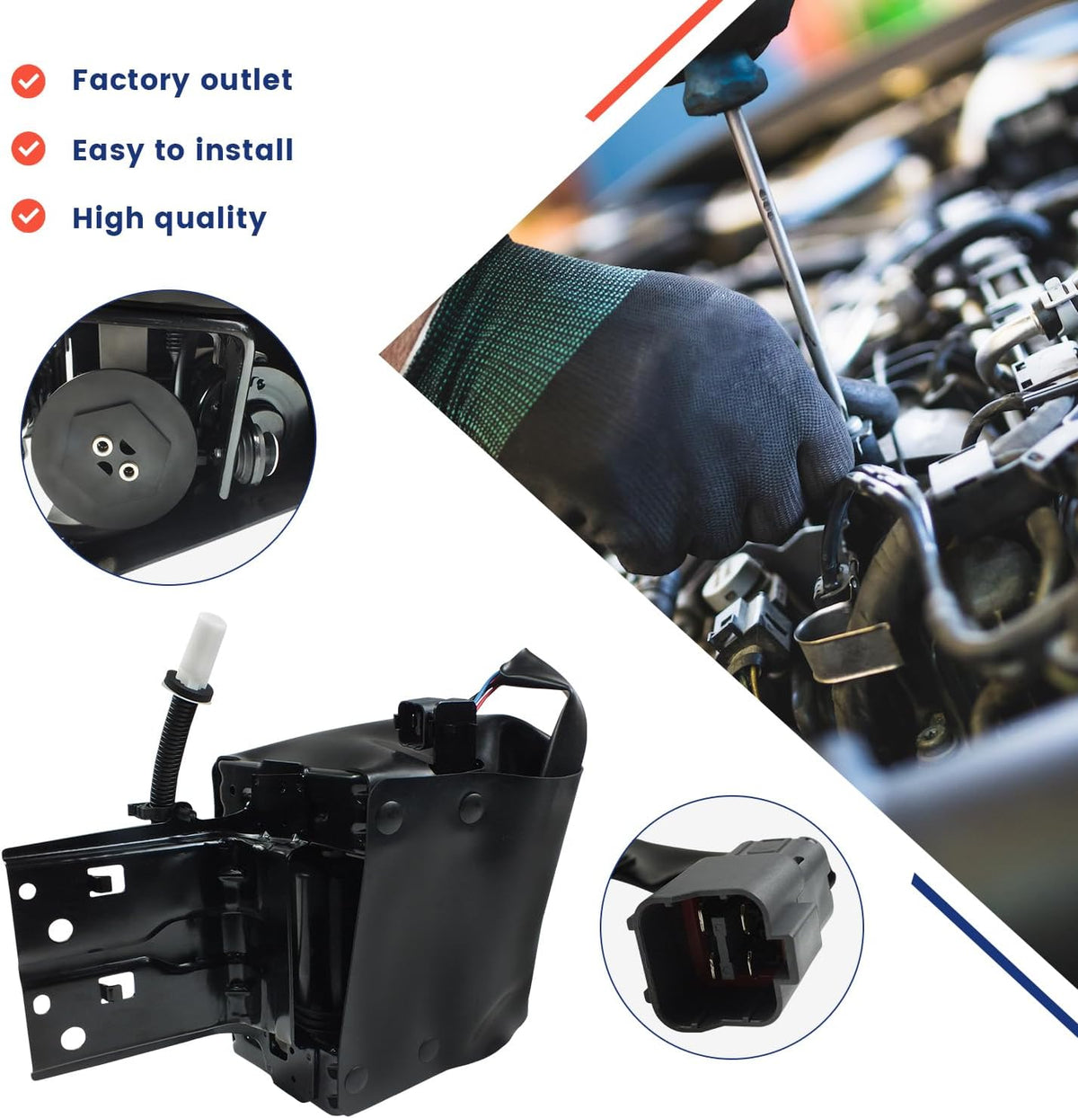 Air Suspension Compressor Pump Replacement for Nissan Armada 2017-2020 Infiniti QX56 2011-2013 QX80 2015-2020 5.6L V8 534001LA4A 534001LA4B (6T-7021)