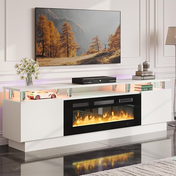 oneinmil Fireplace TV Stand