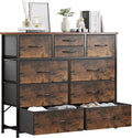 LUMTOK 10-Drawer Dresser, Fabric Storage Dressers