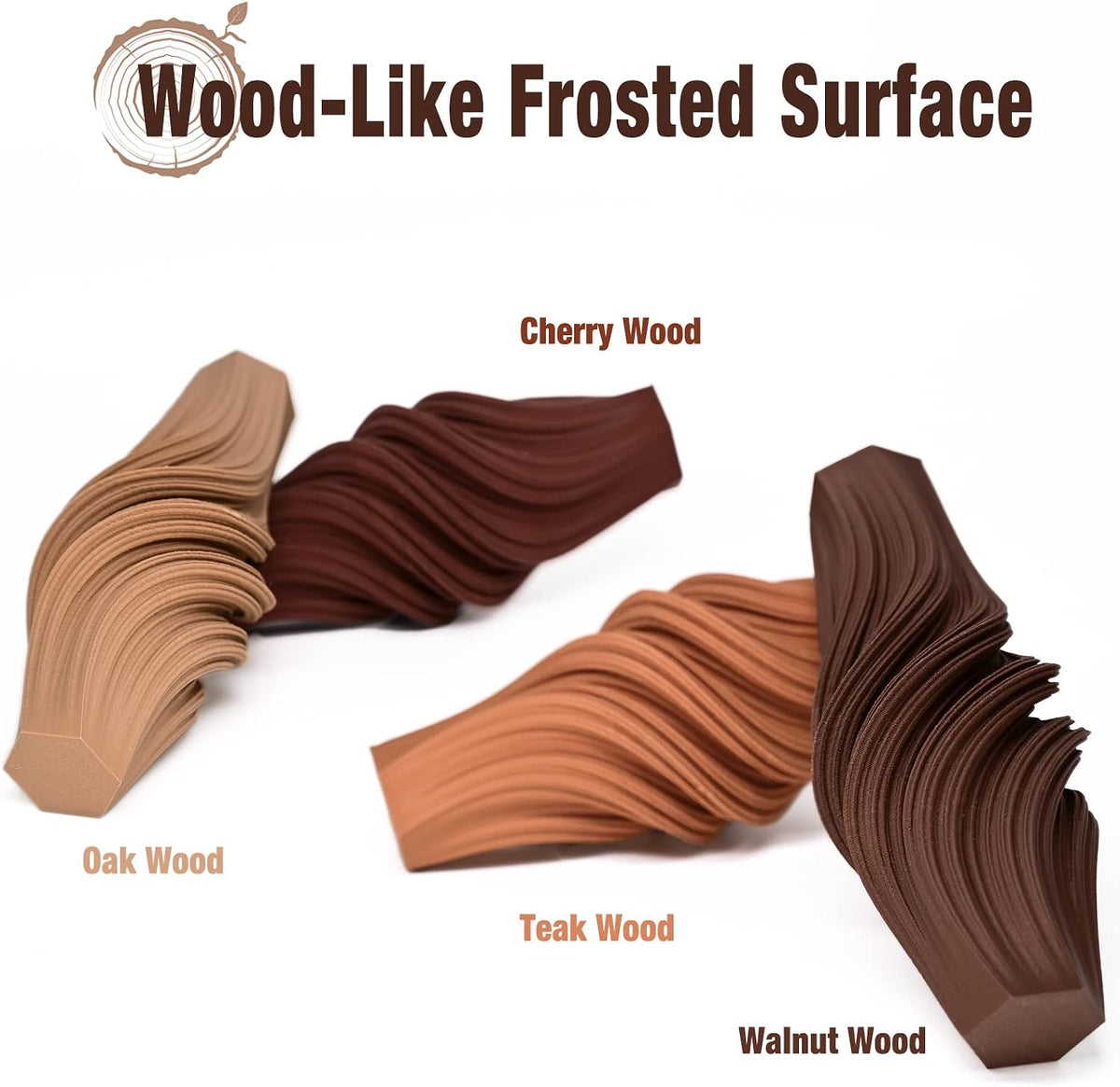 OVV3D Wood PLA 3D Printer Filament Bundle,Over 30% Real Wood Fiber,PLA 1.75