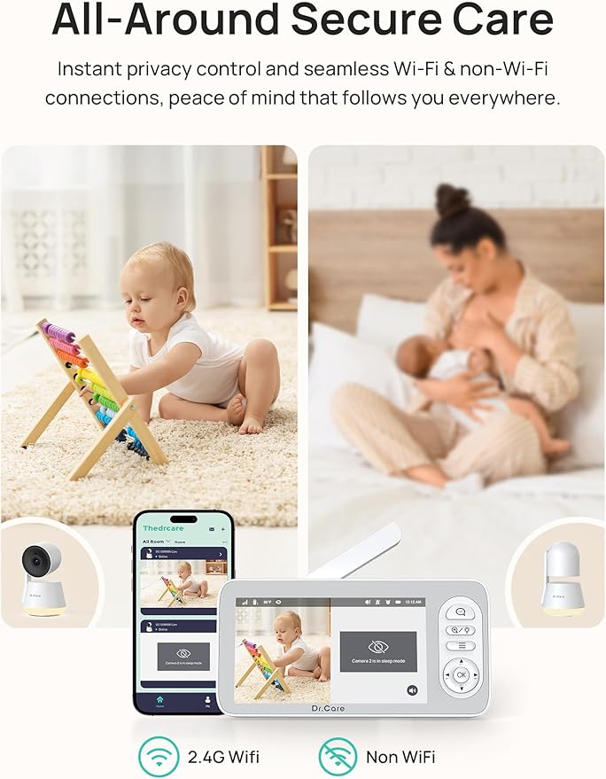 Dr.Care LumiView Plus Smart WiFi Baby Monitor