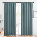 NICETOWN Greyish Blue Blackout Curtains Panels