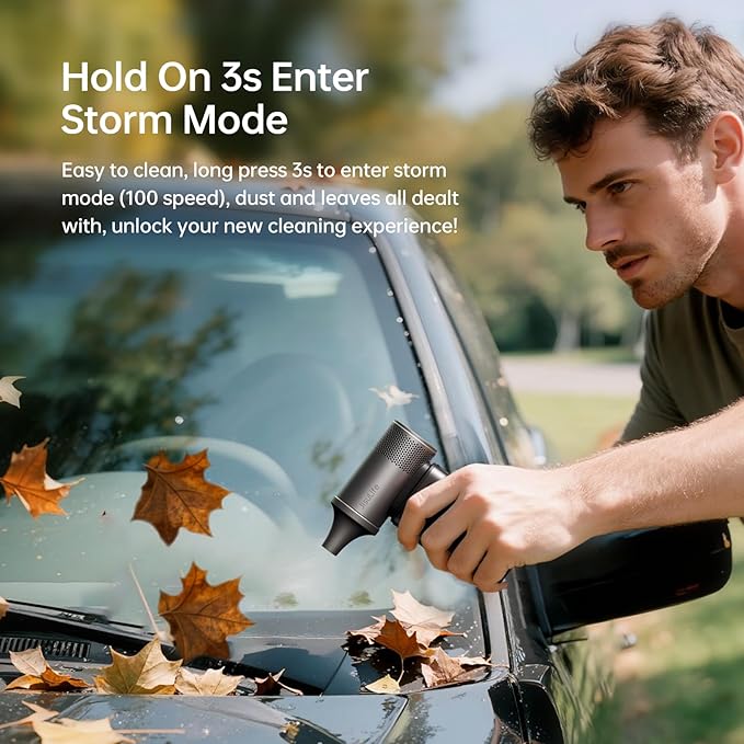 JISULIFE Portable Handheld Fan Ultra2 9000mAh, Max 25 Hrs, 5 IN 1, 100 Speed