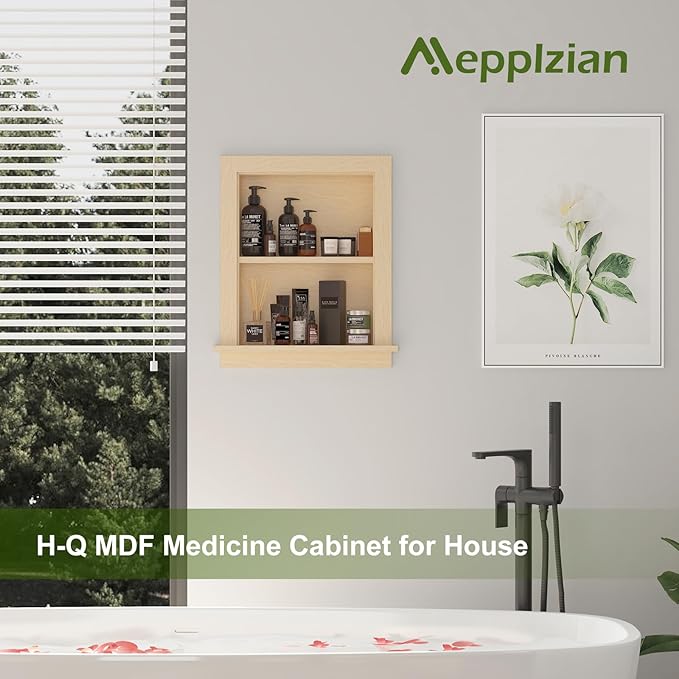Recessed Medicine Cabinet Inset, Bathroom Wall Niche Insert