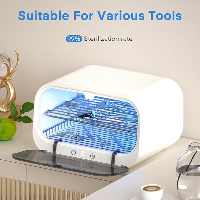 Yofuly Sterilizer for Esthetician, 12L Double-layer Large Sterilizer for Nail