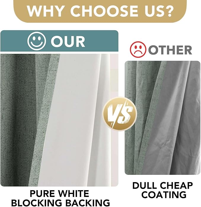 H.VERSAILTEX 100% Blackout Curtains
