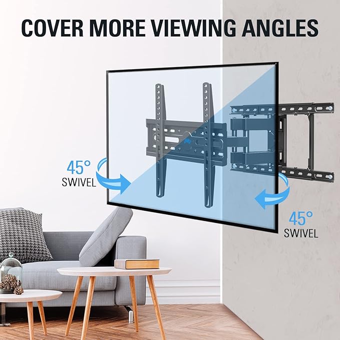 Mounting Dream TV Wall Mount for Most 32-65 Inch TV, Full Motion TV Mount