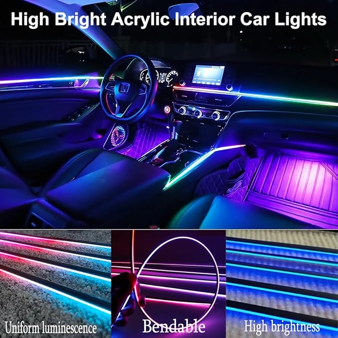 Acrylic Interior Car LED Lights