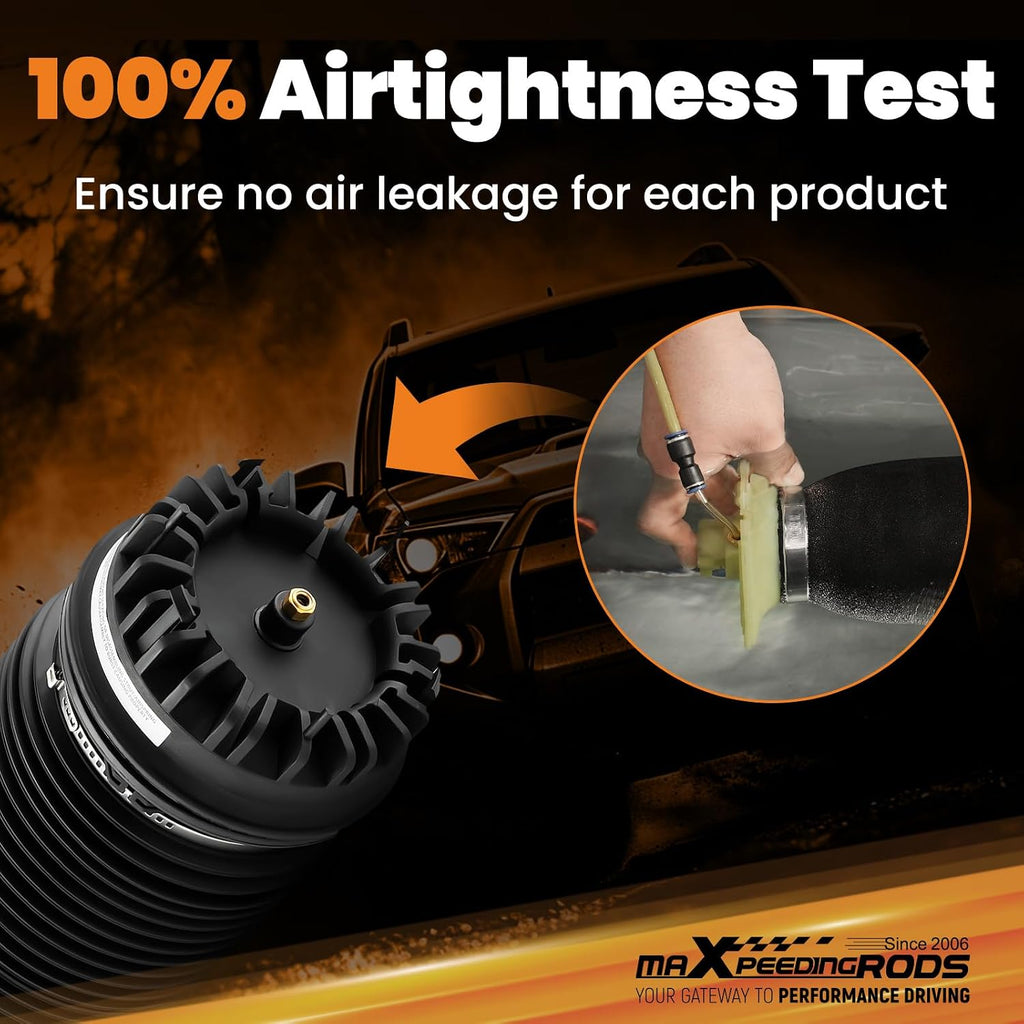 maxpeedingrods 2pcs rear air suspension bag for ram, front angle view