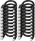 USB to USB C Cable 6FT 20-Pack,3A Charge Data Sync Android Auto&Car Carplay