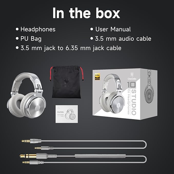 OneOdio Wired Over Ear Headphones Studio Monitor & Mixing DJ Stereo Headsets