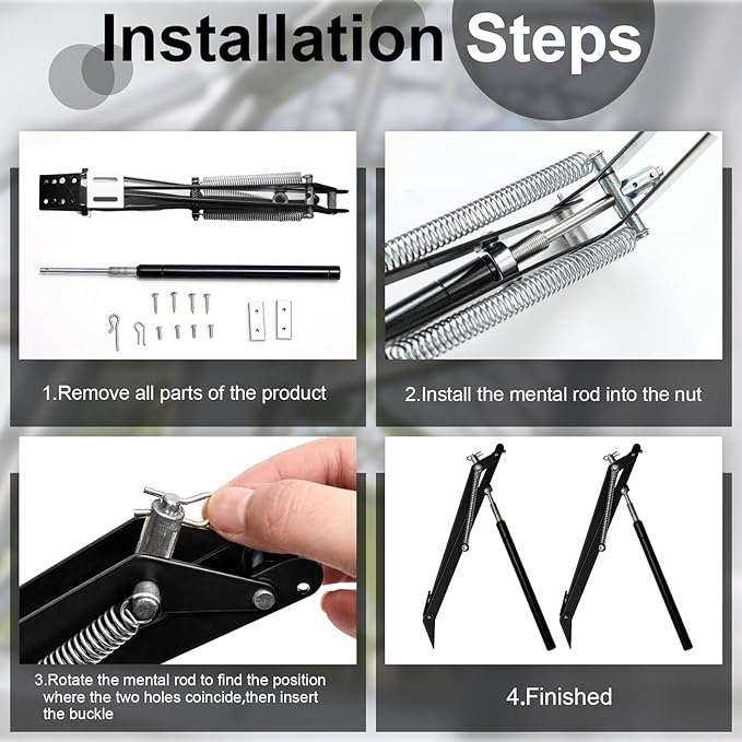 Amylove 2 Pcs Dual Spring Automatic Roof Vent Opener Greenhouse Accessories