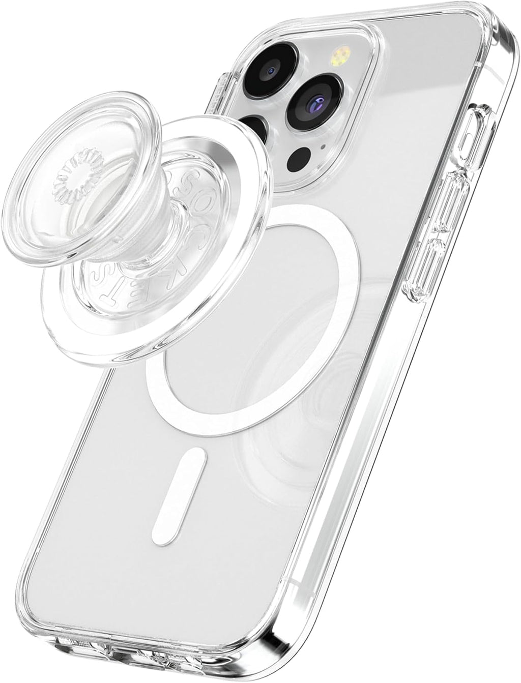 PopSockets Phone Grip for MagSafe, Magnetic Holder- Clear