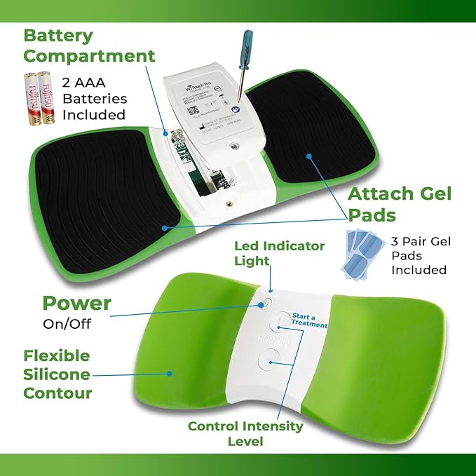 WiTouch Pro Bluetooth TENS Unit – Wireless Lower Back Pain Relief Device | (3 Pairs)