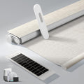 No Drill Motorized Blinds with Remote, Cordless Smart Electric Roller Shades