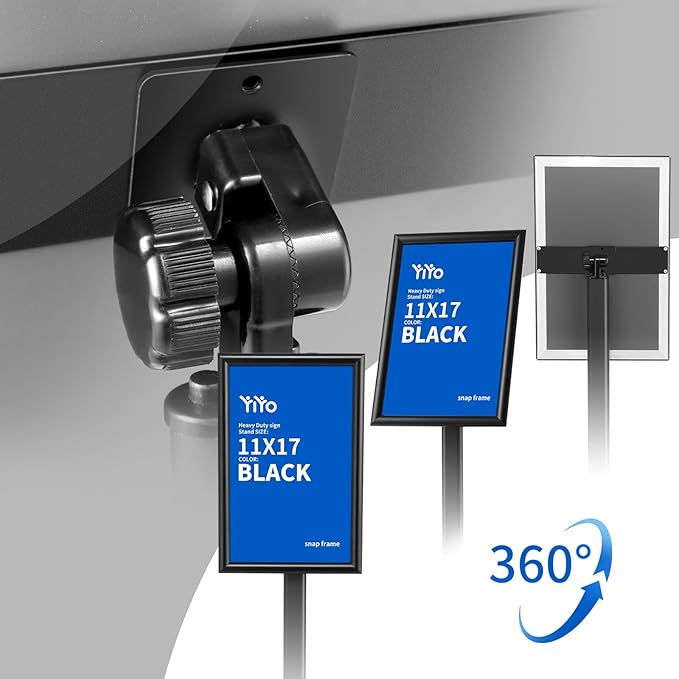 YIYO Sign Stand Poster Stand，adjustable heavy duty pedestal Sign Holder Floor