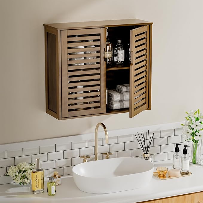 HITNET Medicine Cabinet, Bathroom Storage Cabinet Wall Mounted, Over The Toilet