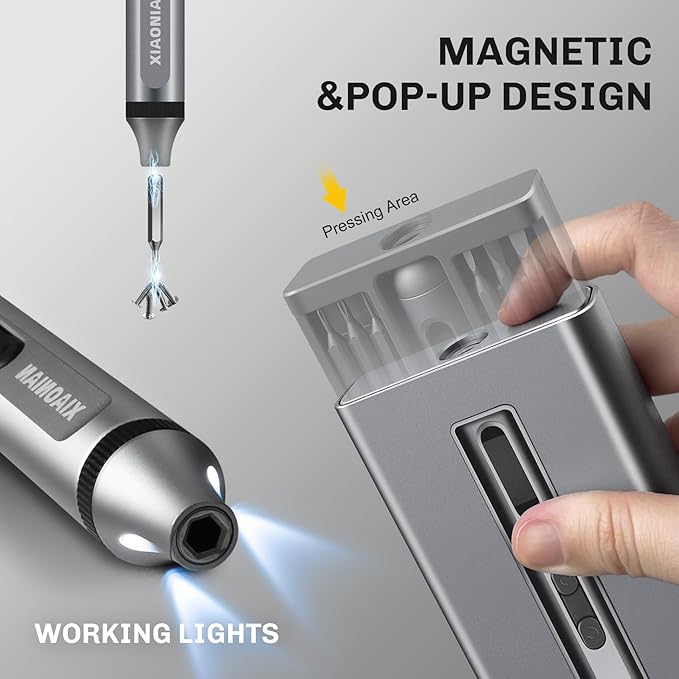 52 in 1 Electric Screwdriver Set, XIAONIAN 3.7V Mini Precision Screwdriver Set