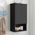 Bathroom Wall Cabinet with Single Door, Soft-Close Hinges, 15x27 inch Wooden