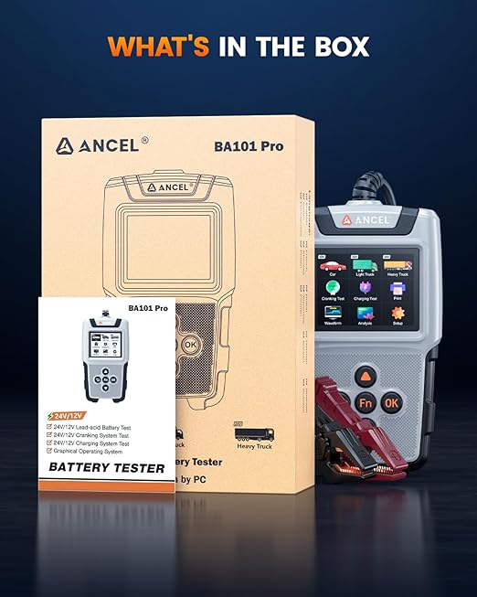 ANCEL BA101 Pro Car Battery Tester 24V 12V