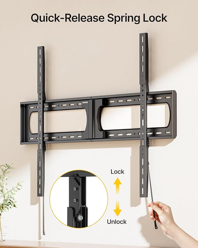 monTEK Heavy Duty XXL Fixed TV Wall Mount