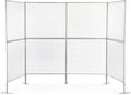 Displays2go Art Display Grids, Floor Standing, Double Sided, Metal Mesh Iron