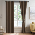 JIUZHEN Blackout Curtains with Tiebacks