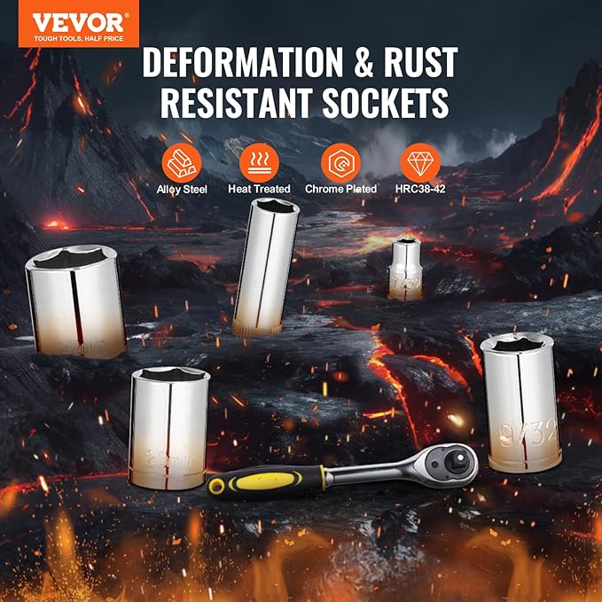 VEVOR 121-Piece Mechanics Tool Set
