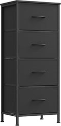 SONGMICS Dresser for Bedroom, Chest of Drawers, 4 Non-Woven Fabric Drawers