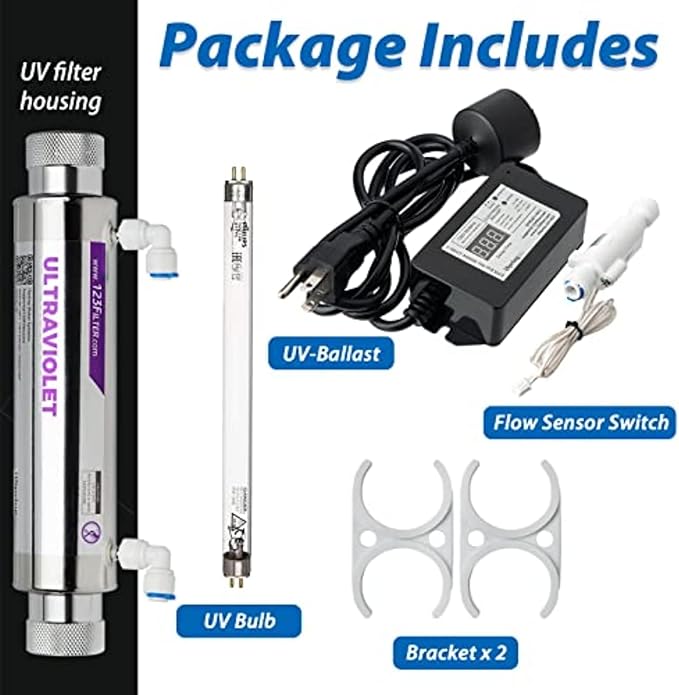iSpring UVF11A UV Ultraviolet Light Water Filter
