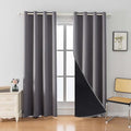 Anytime 100% Blackout Curtain 2 Panels Set, Thermal Insulated Window Drapes
