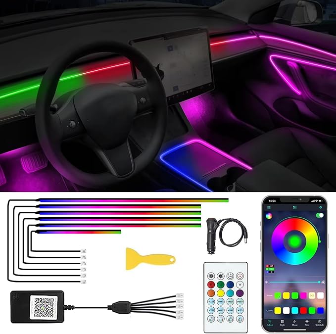 Acrylic Interior Car LED Lights