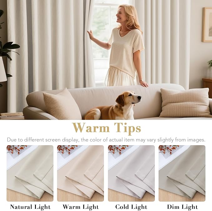 H.VERSAILTEX Blackout Curtains for Bedroom Thermal Insulated Room Darkening